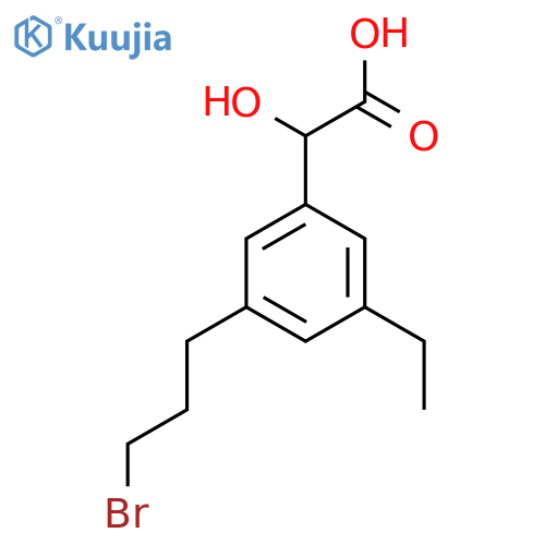 3-(3-Bromopropyl)-5-ethylmandelic acid structure