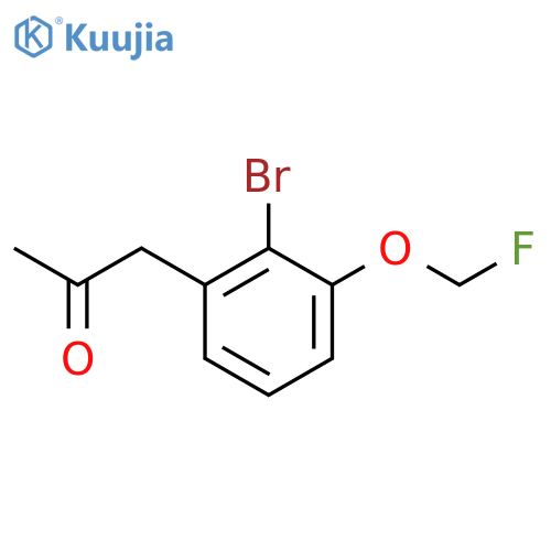 1-(2-Bromo-3-(fluoromethoxy)phenyl)propan-2-one structure