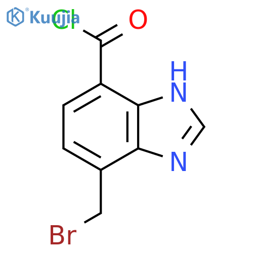 7-Bromomethyl-1H-benzimidazole-4-carbonyl chloride structure