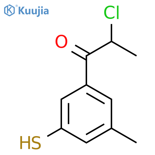 3-(2-Chloropropanoyl)-5-methylthiophenol structure