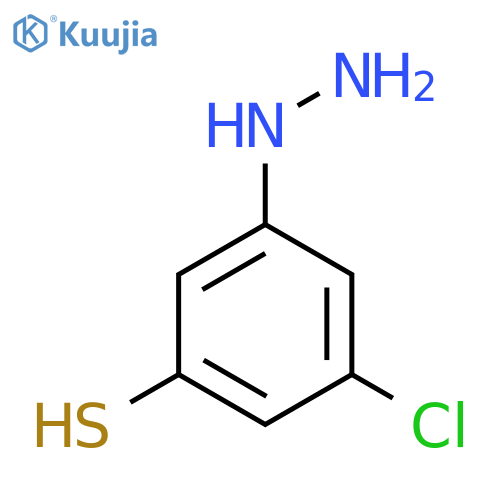 3-Chloro-5-mercaptophenylhydrazine structure