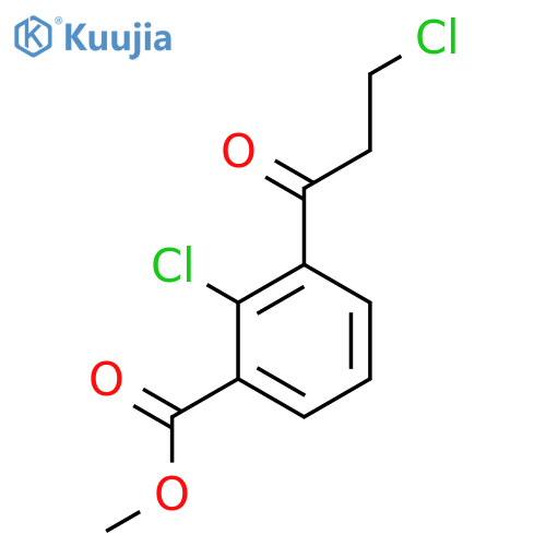 Methyl 2-chloro-3-(3-chloropropanoyl)benzoate structure