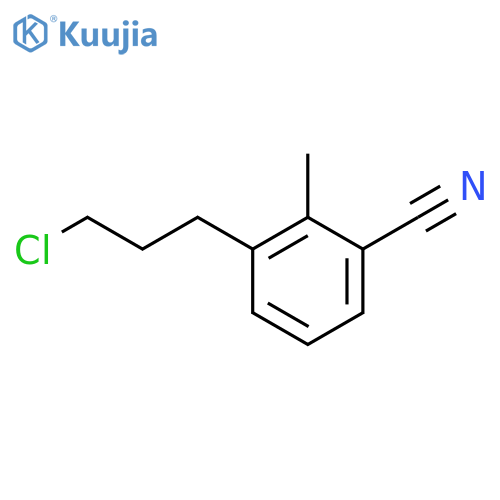 3-(3-Chloropropyl)-2-methylbenzonitrile structure