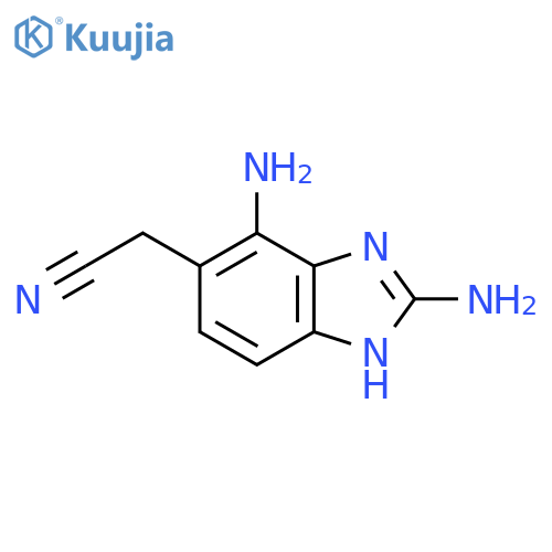 2,4-Diamino-1H-benzimidazole-5-acetonitrile structure
