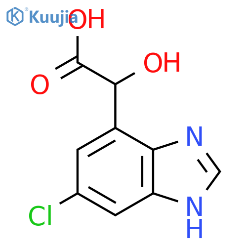2-(5-Chloro-1H-benzo[d]imidazol-7-yl)-2-hydroxyacetic acid structure