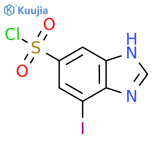 7-Iodo-1H-benzimidazole-5-sulfonyl chloride structure