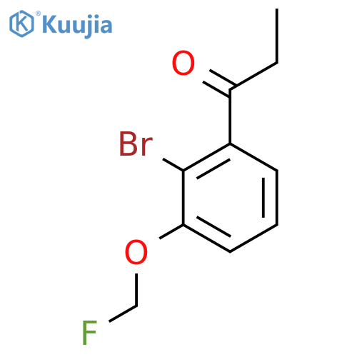 1-(2-Bromo-3-(fluoromethoxy)phenyl)propan-1-one structure