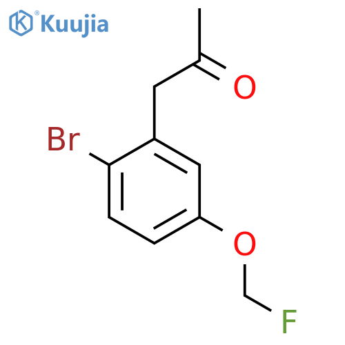 1-(2-Bromo-5-(fluoromethoxy)phenyl)propan-2-one structure