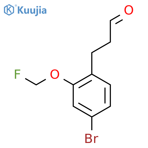 3-(4-Bromo-2-(fluoromethoxy)phenyl)propanal structure