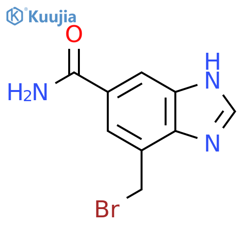 7-Bromomethyl-1H-benzimidazole-5-carboxamide structure