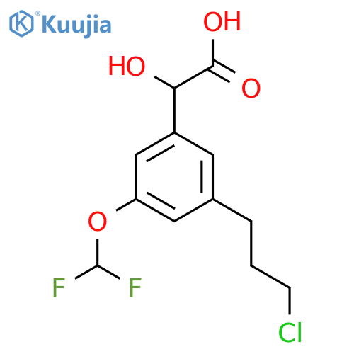 3-(3-Chloropropyl)-5-(difluoromethoxy)mandelic acid structure