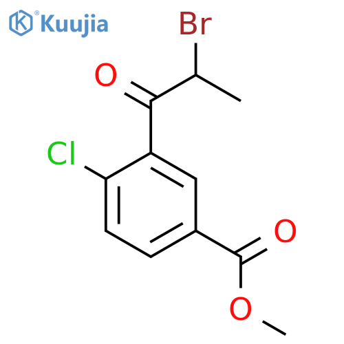 Methyl 3-(2-bromopropanoyl)-4-chlorobenzoate structure