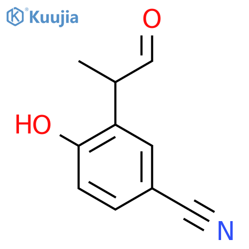 5-Cyano-2-hydroxyphenylpropanal structure