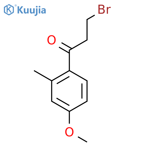 4-(3-Bromopropanoyl)-3-methylanisole structure