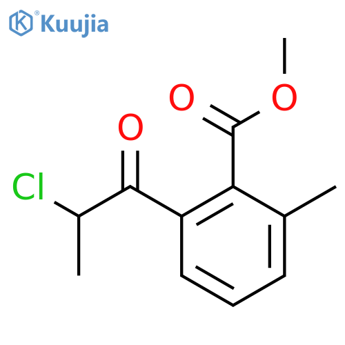 Methyl 2-(2-chloropropanoyl)-6-methylbenzoate structure