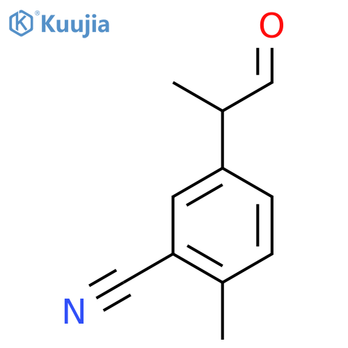 3-Cyano-4-methylphenylpropanal structure
