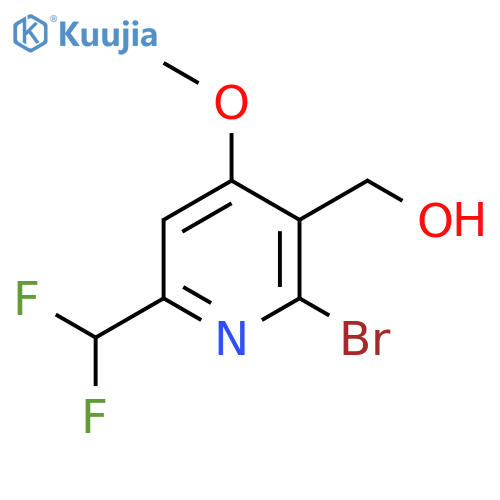 2-Bromo-6-(difluoromethyl)-4-methoxypyridine-3-methanol structure