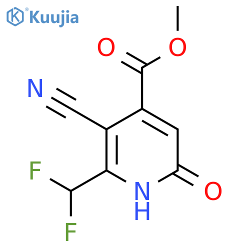 Methyl 3-cyano-2-(difluoromethyl)-6-hydroxypyridine-4-carboxylate structure