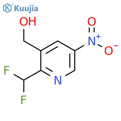 2-(Difluoromethyl)-5-nitropyridine-3-methanol structure