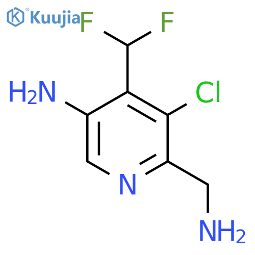 5-Amino-2-(aminomethyl)-3-chloro-4-(difluoromethyl)pyridine structure