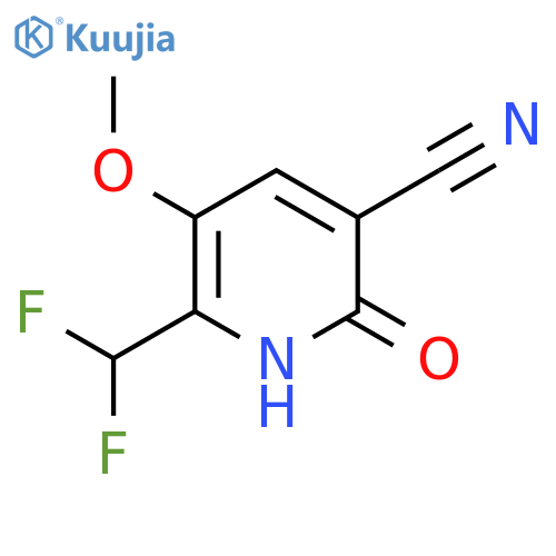 3-Cyano-6-(difluoromethyl)-2-hydroxy-5-methoxypyridine structure