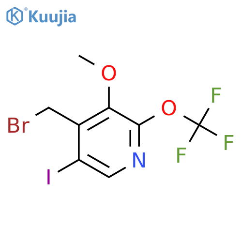 4-(Bromomethyl)-5-iodo-3-methoxy-2-(trifluoromethoxy)pyridine structure