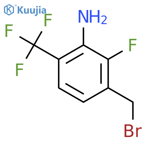 3-Amino-2-fluoro-4-(trifluoromethyl)benzyl bromide structure