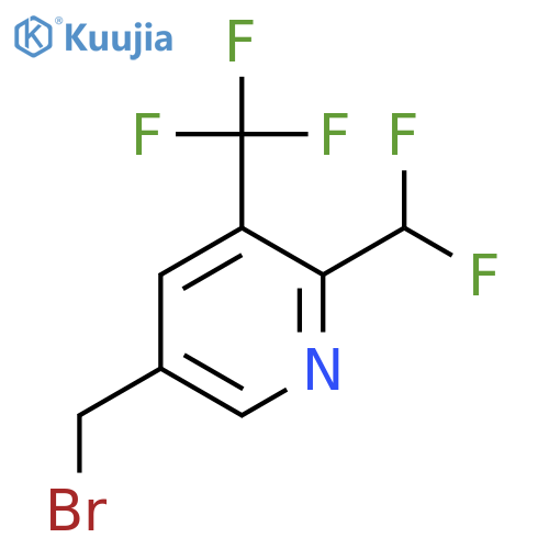 5-(Bromomethyl)-2-(difluoromethyl)-3-(trifluoromethyl)pyridine structure
