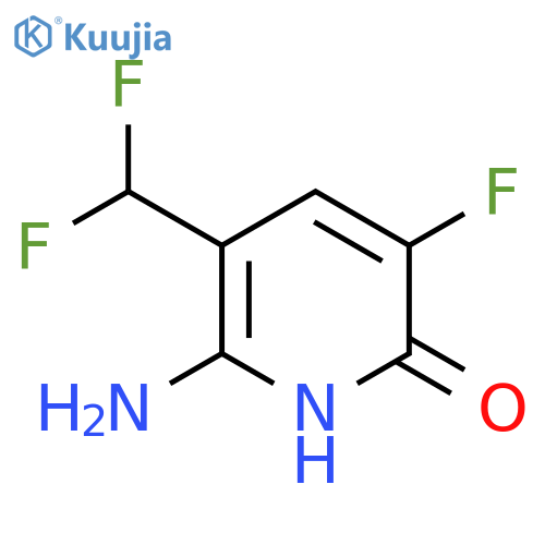 2-Amino-3-(difluoromethyl)-5-fluoro-6-hydroxypyridine structure