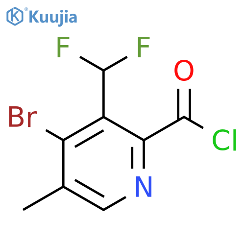 4-Bromo-3-(difluoromethyl)-5-methylpyridine-2-carbonyl chloride structure
