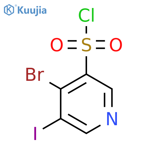 4-Bromo-3-iodopyridine-5-sulfonyl chloride structure