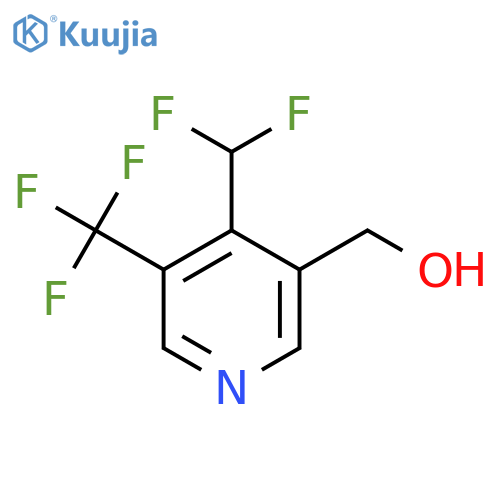 4-(Difluoromethyl)-3-(trifluoromethyl)pyridine-5-methanol structure
