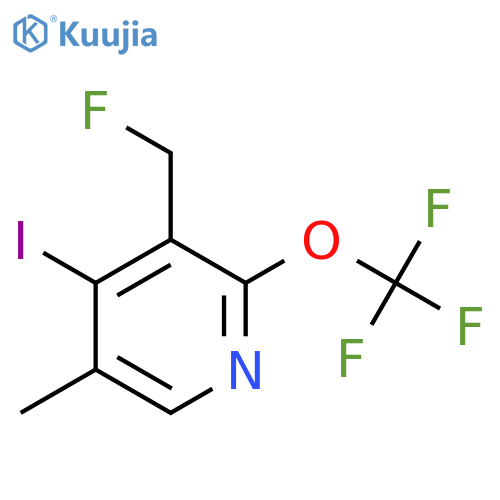 3-(Fluoromethyl)-4-iodo-5-methyl-2-(trifluoromethoxy)pyridine structure