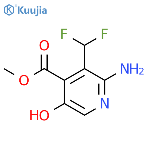 Methyl 2-amino-3-(difluoromethyl)-5-hydroxypyridine-4-carboxylate structure