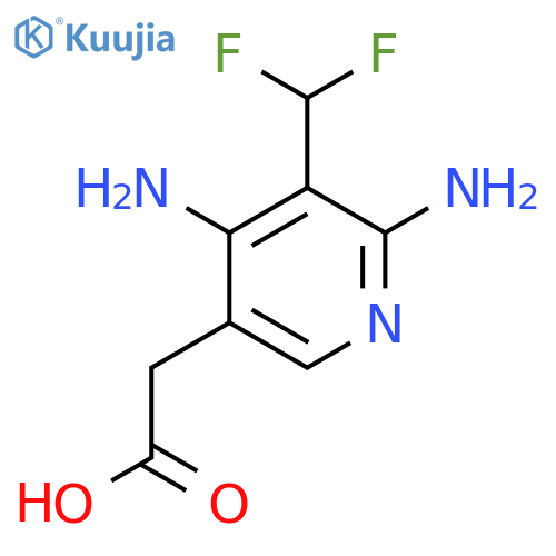 2,4-Diamino-3-(difluoromethyl)pyridine-5-acetic acid structure