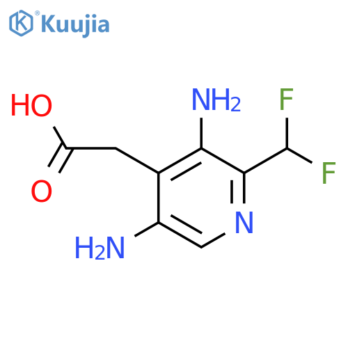 3,5-Diamino-2-(difluoromethyl)pyridine-4-acetic acid structure