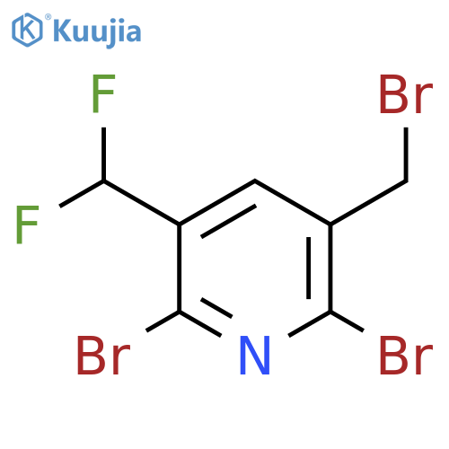 3-(Bromomethyl)-2,6-dibromo-5-(difluoromethyl)pyridine structure
