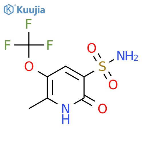 2-Hydroxy-6-methyl-5-(trifluoromethoxy)pyridine-3-sulfonamide structure