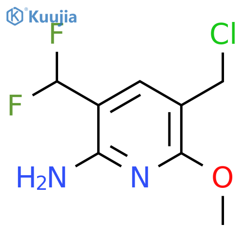 2-Amino-5-(chloromethyl)-3-(difluoromethyl)-6-methoxypyridine structure