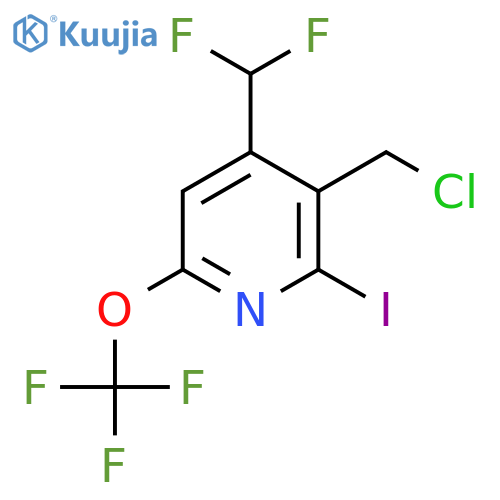 3-(Chloromethyl)-4-(difluoromethyl)-2-iodo-6-(trifluoromethoxy)pyridine structure