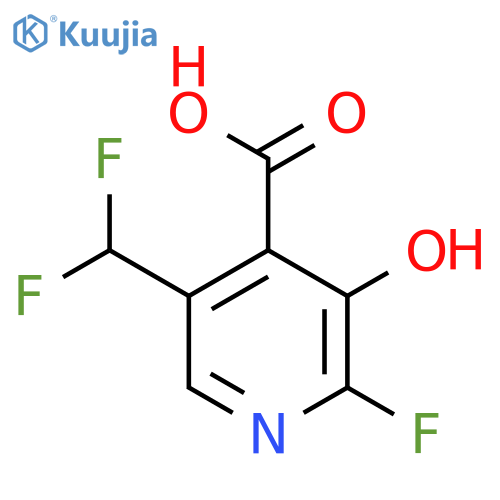5-(Difluoromethyl)-2-fluoro-3-hydroxypyridine-4-carboxylic acid structure