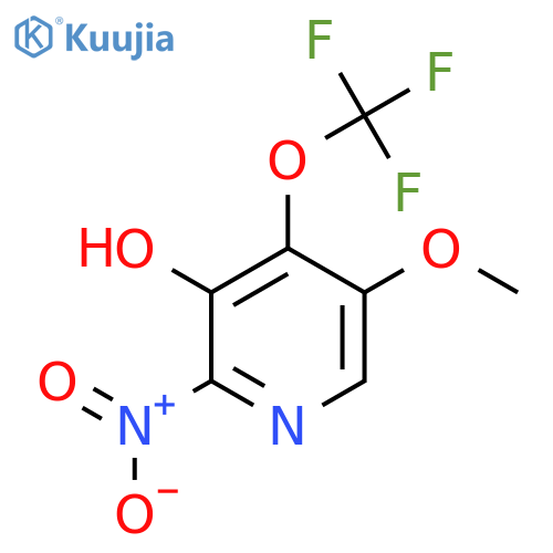 3-Hydroxy-5-methoxy-2-nitro-4-(trifluoromethoxy)pyridine structure