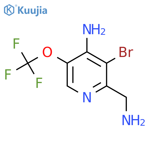 4-Amino-2-(aminomethyl)-3-bromo-5-(trifluoromethoxy)pyridine structure