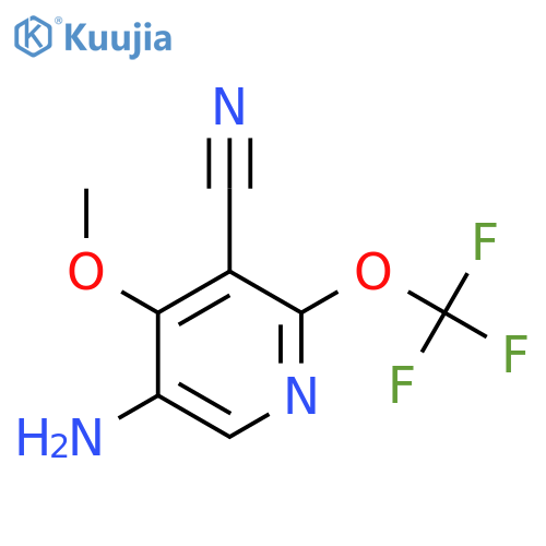 5-Amino-3-cyano-4-methoxy-2-(trifluoromethoxy)pyridine structure