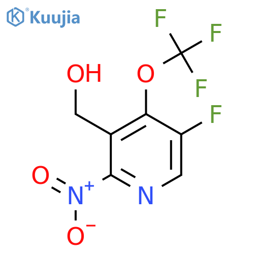 5-Fluoro-2-nitro-4-(trifluoromethoxy)pyridine-3-methanol structure