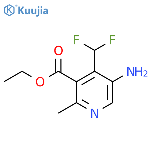 Ethyl 5-amino-4-(difluoromethyl)-2-methylpyridine-3-carboxylate structure