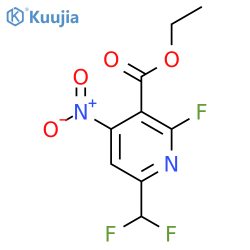 Ethyl 6-(difluoromethyl)-2-fluoro-4-nitropyridine-3-carboxylate structure