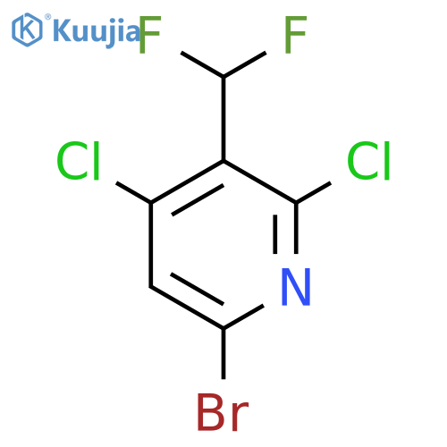 6-Bromo-2,4-dichloro-3-(difluoromethyl)pyridine structure