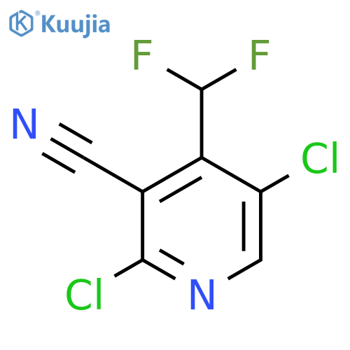3-Cyano-2,5-dichloro-4-(difluoromethyl)pyridine structure