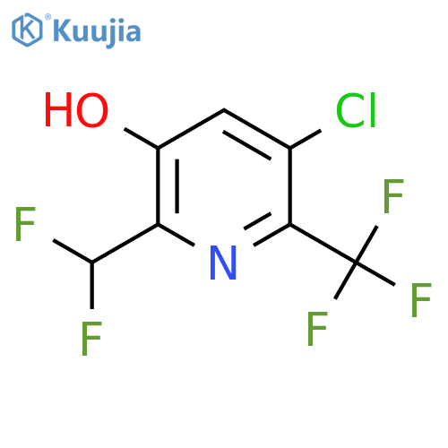 5-Chloro-2-(difluoromethyl)-3-hydroxy-6-(trifluoromethyl)pyridine structure